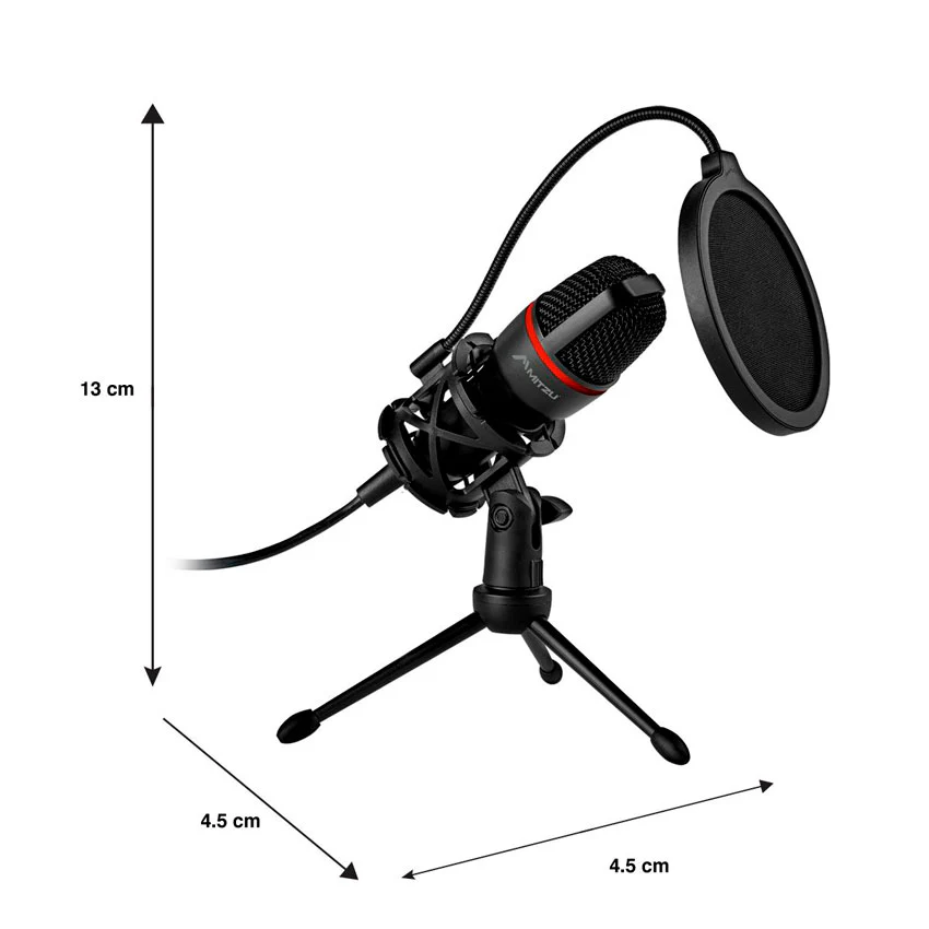 MICROFONO MITZU STREAMING C/MINI TRIPIE - Imagen 4