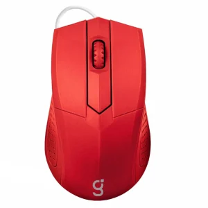 MOUSE ÓPTICO INALÁMBRICO 2.4 G, 4 BOTONES 4D, ROJO