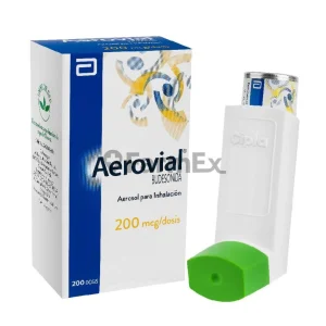 Aerovial Budesonida 200 mcg Inhalador Bucal x 200 Dosis
