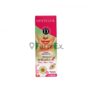 Devellol Crema Depilatoria Zonas Delicadas x 40 mL