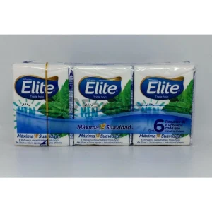 Pañuelos Elite "Paquete de 6 unidades Menta" de 8 pañuelos c/u